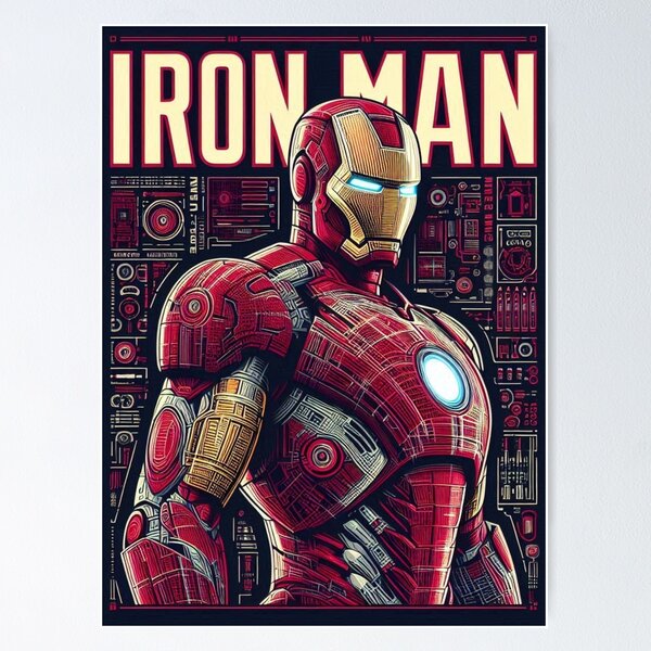 Item preview, Tony Stark Iron Man Poster Art designed and sold by Joeya29.