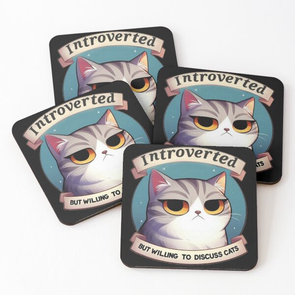 Item preview, Introverted kitty designed and sold by The Creative Chaos Shop✨️.