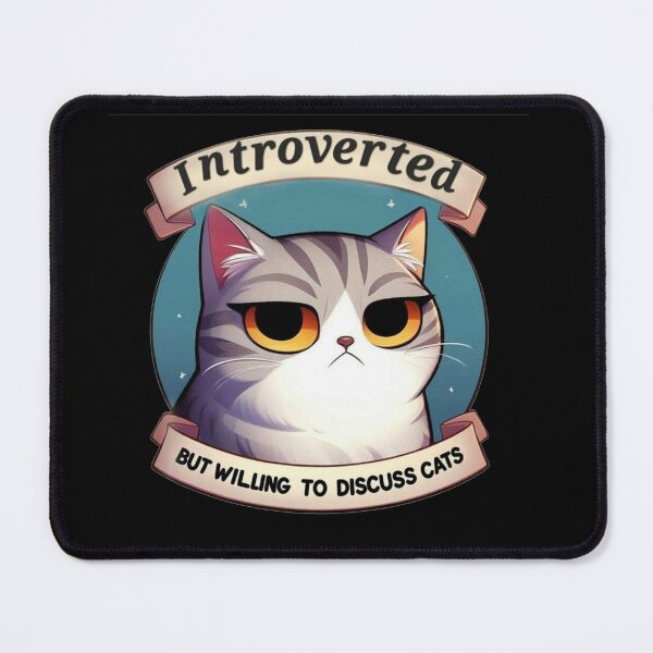 Item preview, Introverted kitty designed and sold by The Creative Chaos Shop✨️.