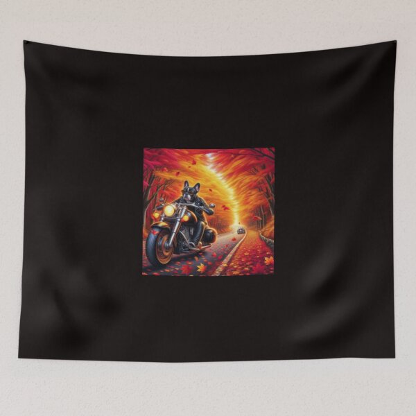Item preview, French bulldog motorcyclist  designed and sold by chessnegocios.