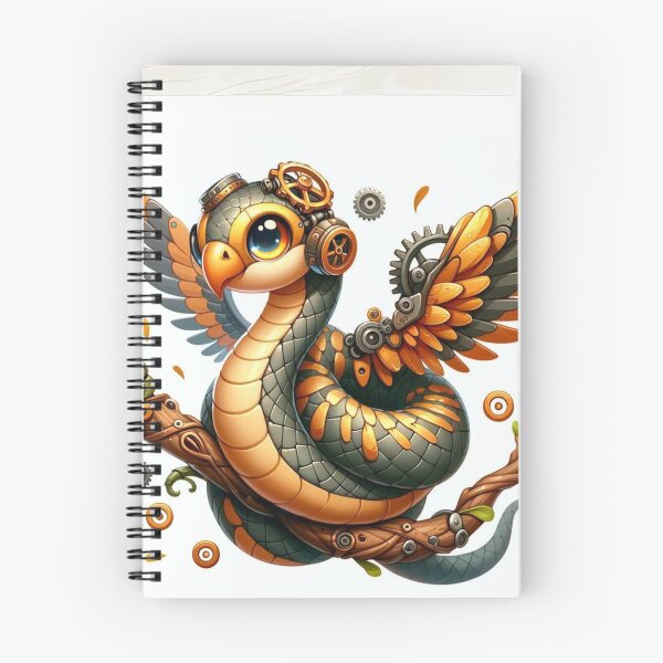 Item preview, Steampunk Winged Bird Snake designed and sold by Sillytoe.
