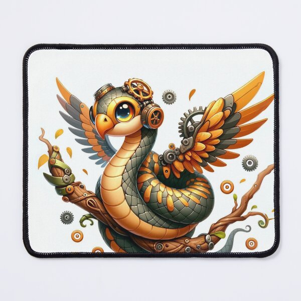 Item preview, Steampunk Winged Bird Snake designed and sold by Sillytoe.