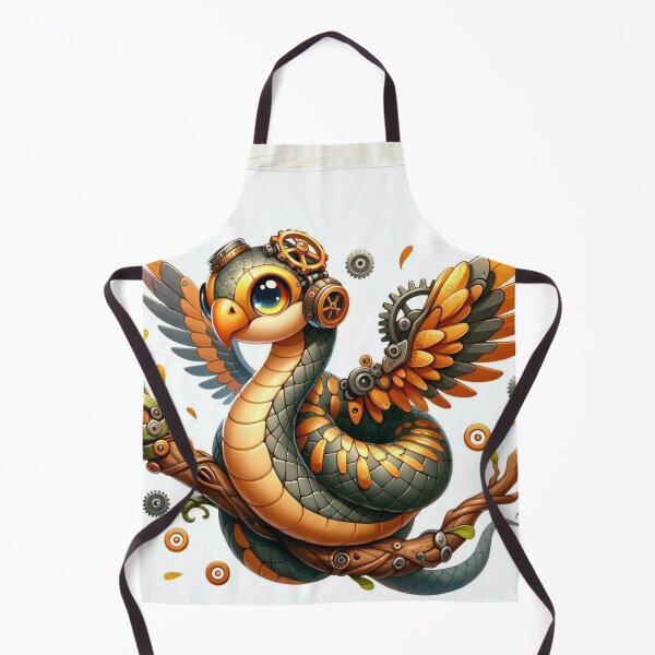 Item preview, Steampunk Winged Bird Snake designed and sold by Sillytoe.