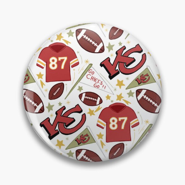 Item preview, Travis kelce chiefs pattern (white)  designed and sold by SnugbugStudios.