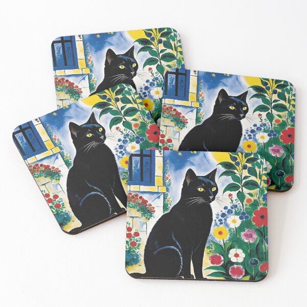 Item preview, Black Cat In Garden designed and sold by dcroucher.