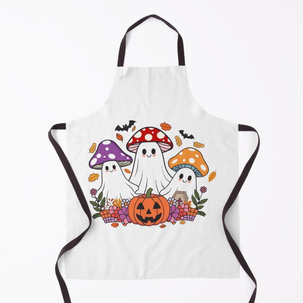 Item preview, Сute ghost mushrooms designed and sold by TavellynArt.