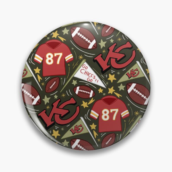 Artikelvorschau, Travis Kelce Chiefs-Muster (Khakigrün) entworfen und verkauft von SnugbugStudios.