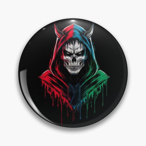 Item preview, colorful skull designed and sold by catcraftss.