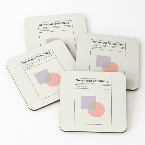 Item preview, Sense and Sensibility Jane Austen Minimalist Art designed and sold by kakarikihill.