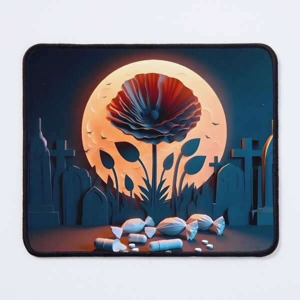 Item preview, Addiction Horror - Opium Poppy, Opiate Drugs, Withdrawal Nightmare, Horror designed and sold by SomniferumWars.