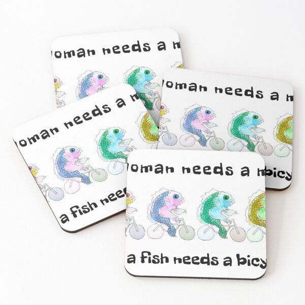 Item preview, A woman needs a man like a fish needs a bicycle  designed and sold by Alicia Perrelli.