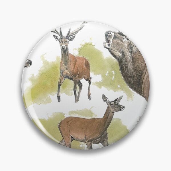 Item preview, Red Deer (Cervus elaphus)  Wildlife art  designed and sold by AzalaiBubbles.