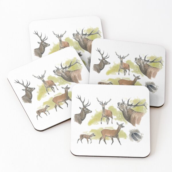 Item preview, Red Deer (Cervus elaphus)  Wildlife art  designed and sold by AzalaiBubbles.