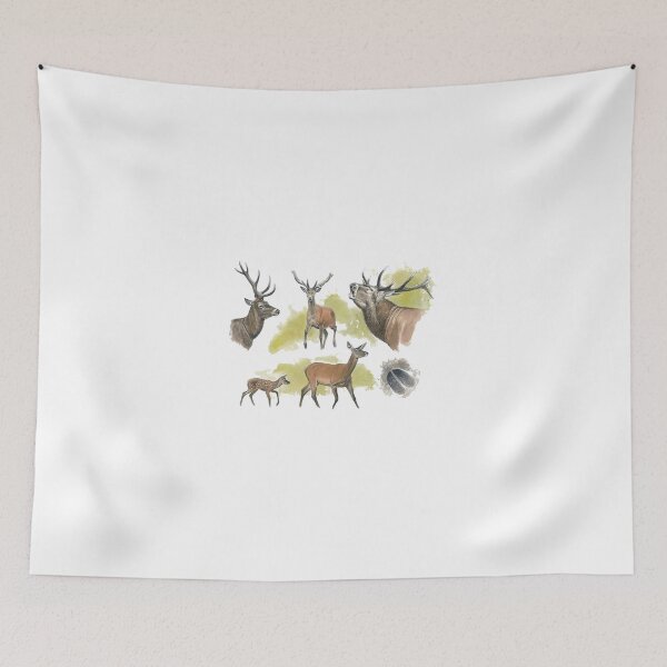 Item preview, Red Deer (Cervus elaphus)  Wildlife art  designed and sold by AzalaiBubbles.