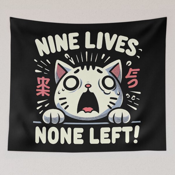 Item preview, Nine Lives None Left designed and sold by RafaelLima7.