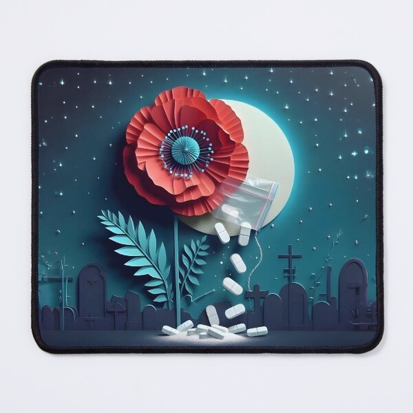 Item preview, Addiction Horror - Opium Poppy, Opiate Drugs, Withdrawal Nightmare, Horror designed and sold by SomniferumWars.