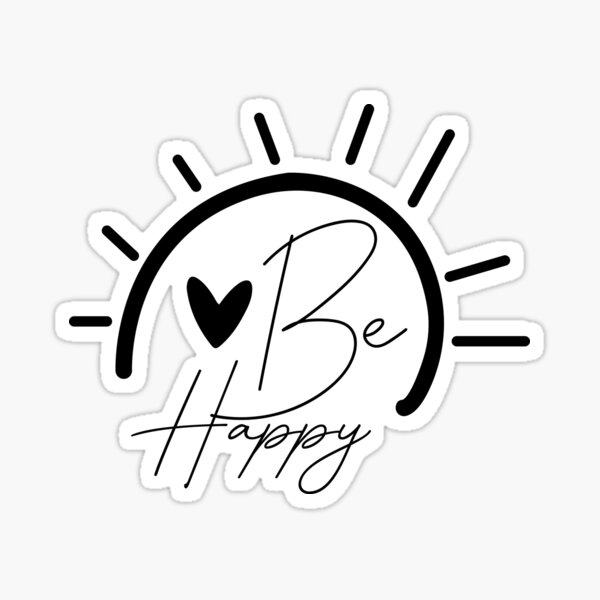 Item preview, Be Happy , Motivational, Tshirt designed and sold by VIBEARTZDESIGN.