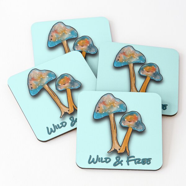 Item preview, Wild and free mushroom fungi design  designed and sold by Alicia Perrelli.