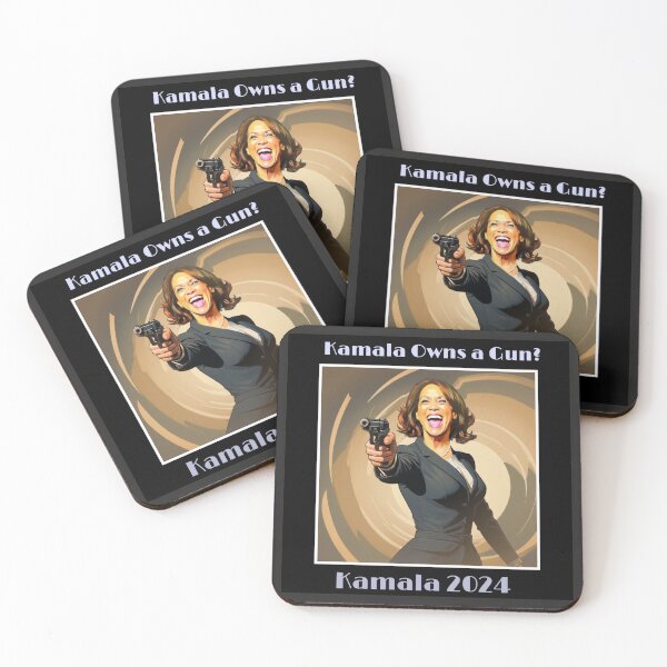 Item preview, Kamala owns a gun? designed and sold by Sanctum Icons.