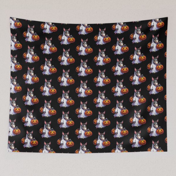 Item preview, Donkey Scary Halloween Ghost Spooky Pumpkin Candy designed and sold by Artistoos.