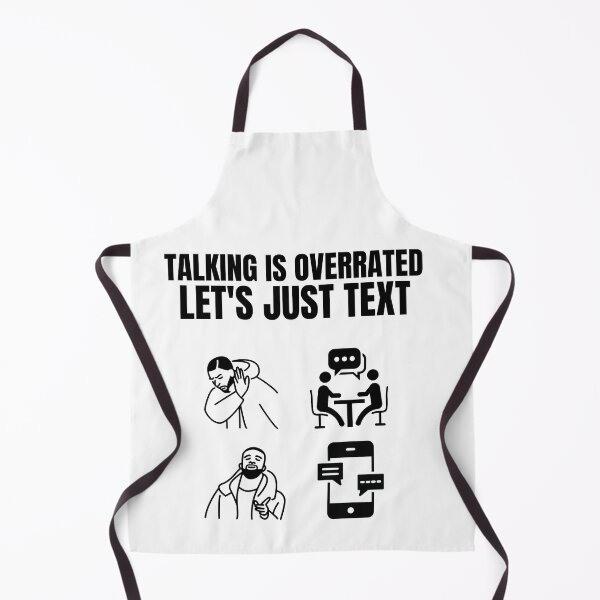 Item preview, Talking Is Overrated Let's Just Text Funny Introvert T-Shirt designed and sold by TeesForTease.