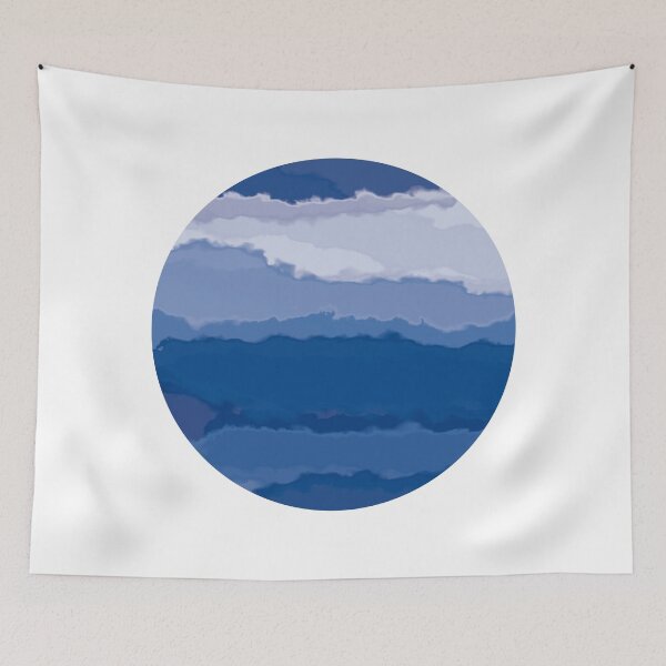 Item preview, Blue Dot Sunrise #1 designed and sold by EunsooLee.