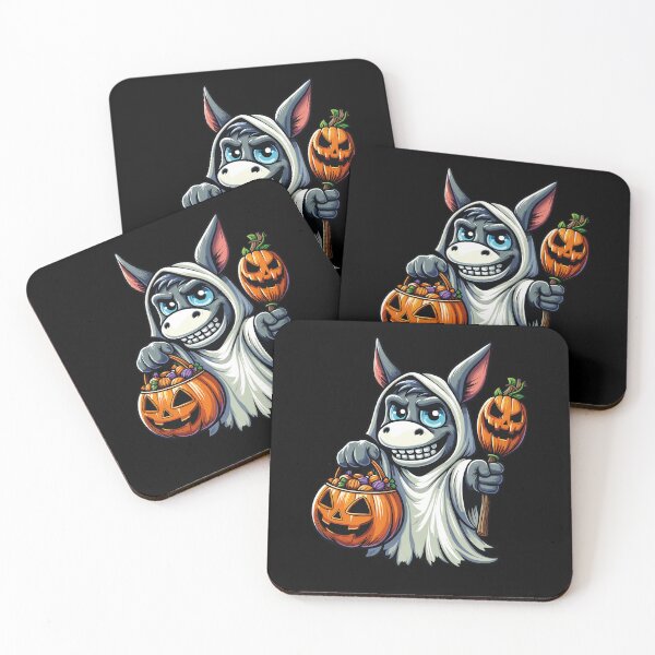Item preview, Donkey Scary Halloween Ghost Spooky Pumpkin Candy designed and sold by Artistoos.