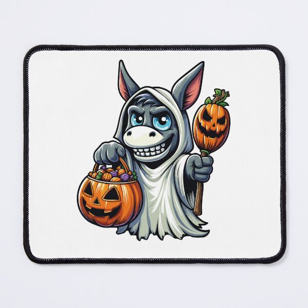 Item preview, Donkey Scary Halloween Ghost Spooky Pumpkin Candy designed and sold by Artistoos.