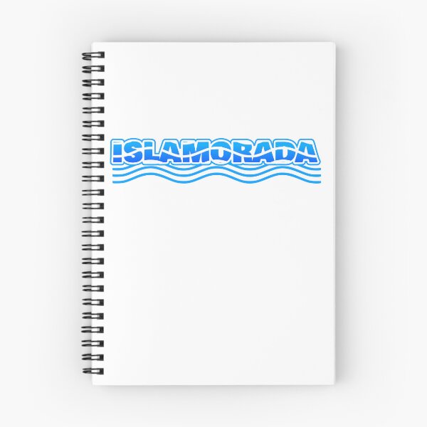 Item preview, Islamorada Beach, Florida, Blue Wavy Typography designed and sold by ArtNoveltee.