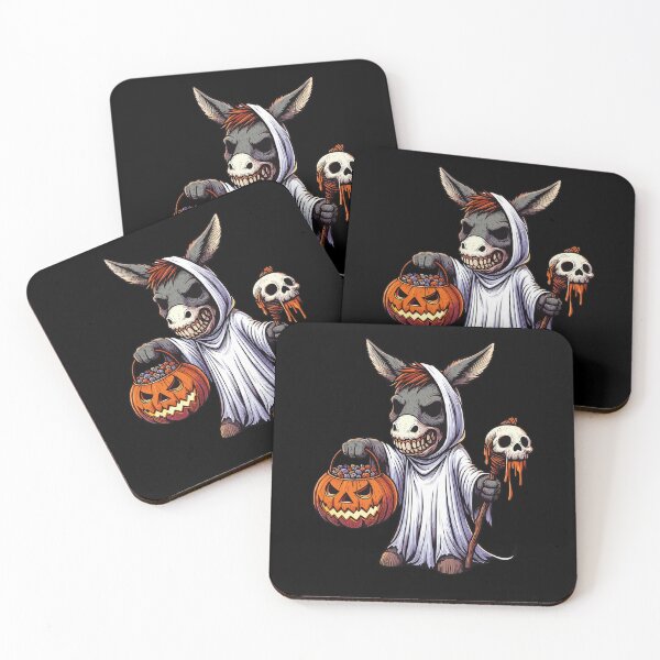Item preview, Donkey Scary Halloween Ghost Spooky Pumpkin Candy designed and sold by Artistoos.