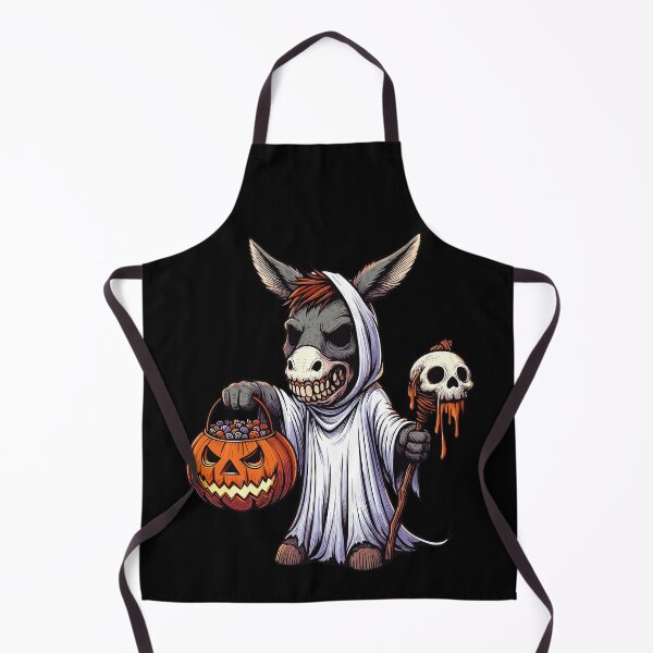 Item preview, Donkey Scary Halloween Ghost Spooky Pumpkin Candy designed and sold by Artistoos.