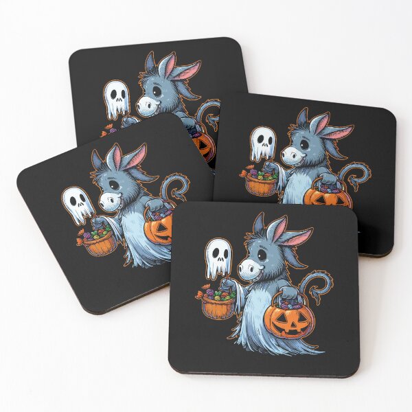 Item preview, Donkey Scary Halloween Ghost Spooky Pumpkin Candy designed and sold by Artistoos.