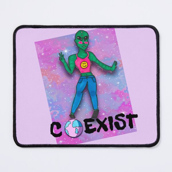 Item preview, Coexist alien design  designed and sold by Alicia Perrelli.