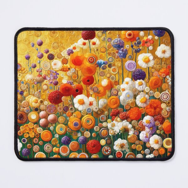 Item preview, Gustav Gold Klimt Flowers designed and sold by maniacfitness.