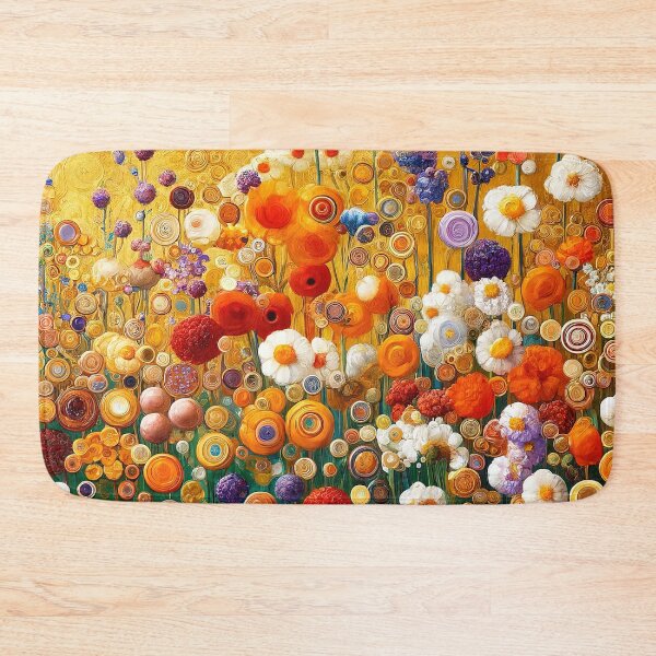 Item preview, Gustav Gold Klimt Flowers designed and sold by maniacfitness.