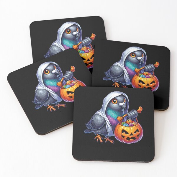 Item preview, Pigeon Scary Halloween Ghost Spooky Pumpkin Candy designed and sold by Artistoos.