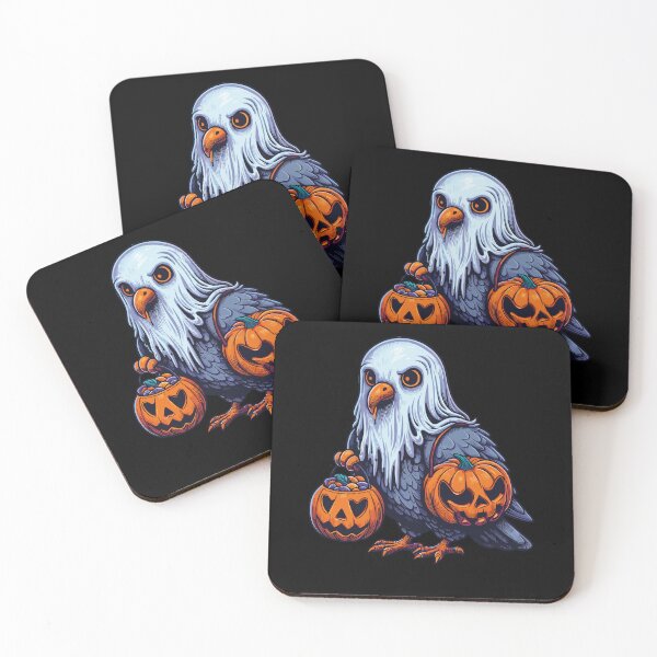 Item preview, Pigeon Scary Halloween Ghost Spooky Pumpkin Candy designed and sold by Artistoos.