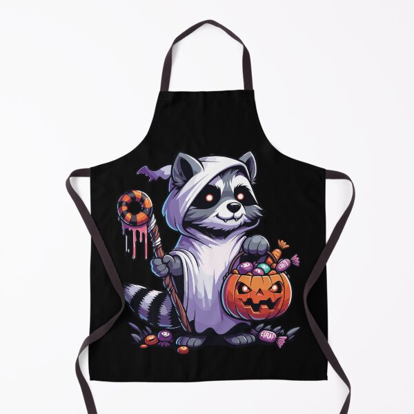 Item preview, Raccoon Scary Halloween Ghost Spooky Pumpkin Candy designed and sold by Artistoos.