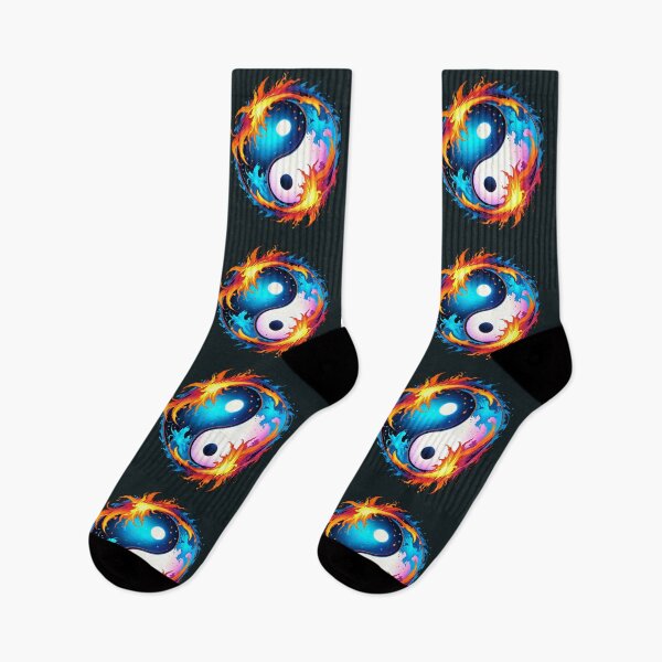 Item preview, Fire And Ice Yin Yang Symbol designed and sold by TheArtOfPat.