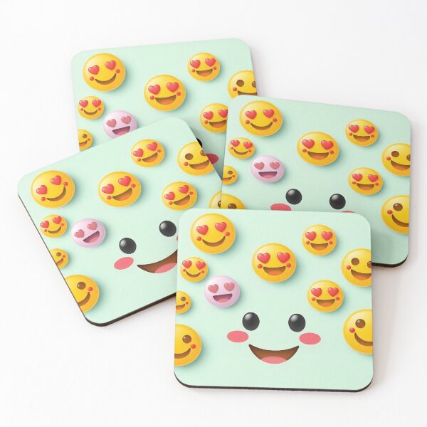 Item preview, Realistic Cute Emoji Background designed and sold by hjian8219.
