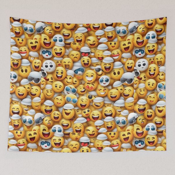 Item preview, Realistic Cute Emoji Background designed and sold by hjian8219.