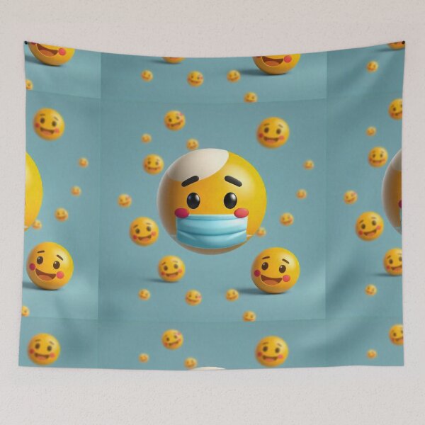 Item preview, Realistic Cute Emoji Background designed and sold by hjian8219.