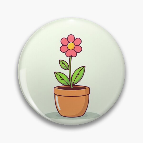 Item preview,  Free Vector Cute Flower in Pot Cartoon Icon designed and sold by hjian8219.