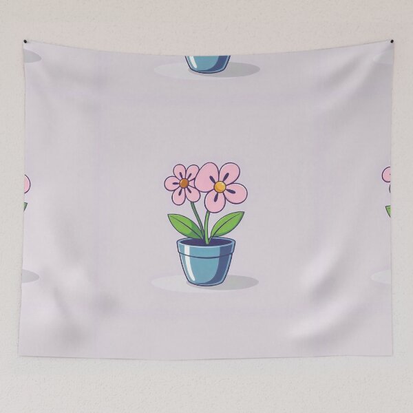 Item preview,  Free Vector Cute Flower in Pot Cartoon Icon designed and sold by hjian8219.