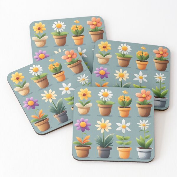 Item preview,  Free Vector Cute Flower in Pot Cartoon Icon designed and sold by hjian8219.
