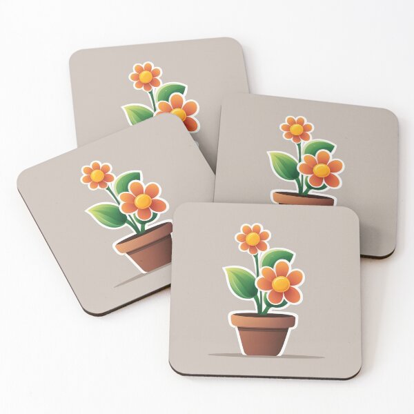 Item preview,  Free Vector Cute Flower in Pot Cartoon Icon designed and sold by hjian8219.
