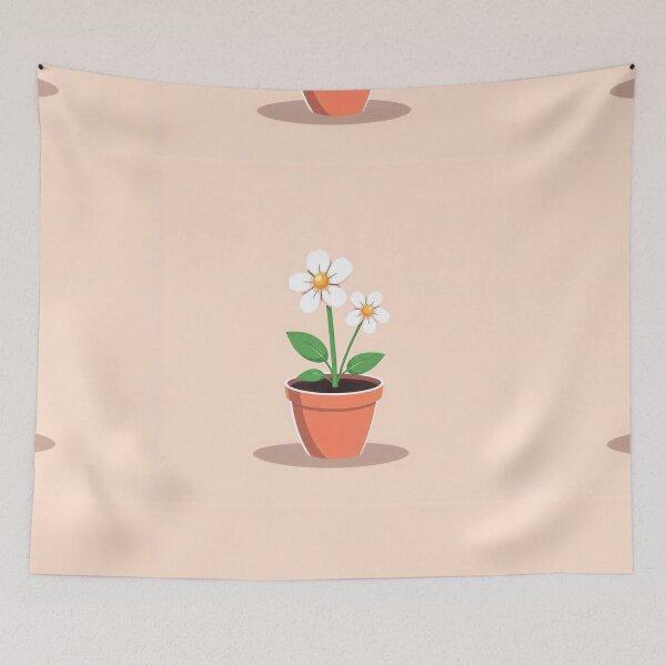 Item preview,  Free Vector Cute Flower in Pot Cartoon Icon designed and sold by hjian8219.