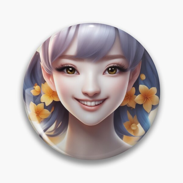 Item preview, Vector Cartoon Flower with a Smile on a Colorful Background designed and sold by hjian8219.