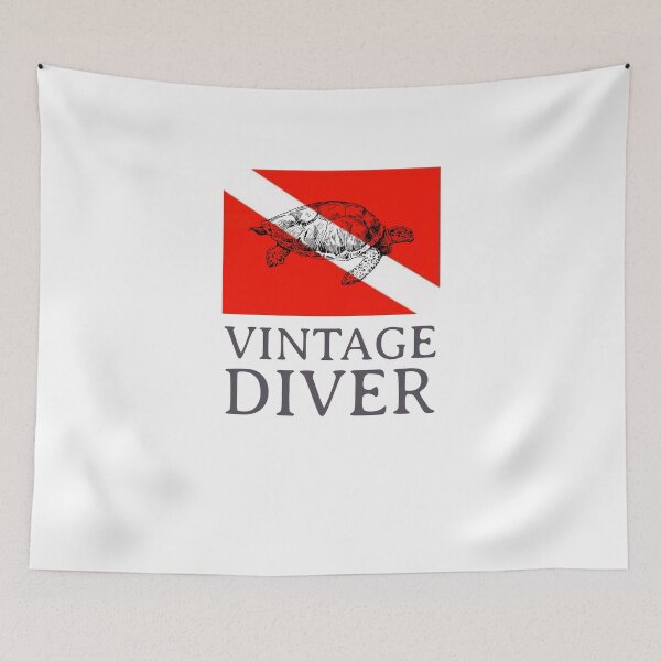Item preview, Vintage Diver - Turtle designed and sold by Lisajarosik.
