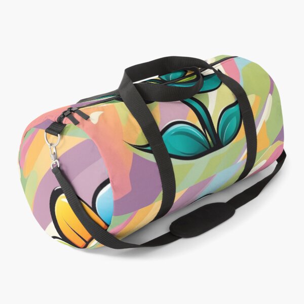 Item preview, Vector Cartoon Flower with a Smile on a Colorful Background designed and sold by hjian8219.